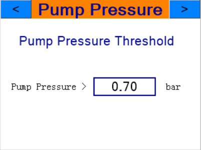 Pressure Settings